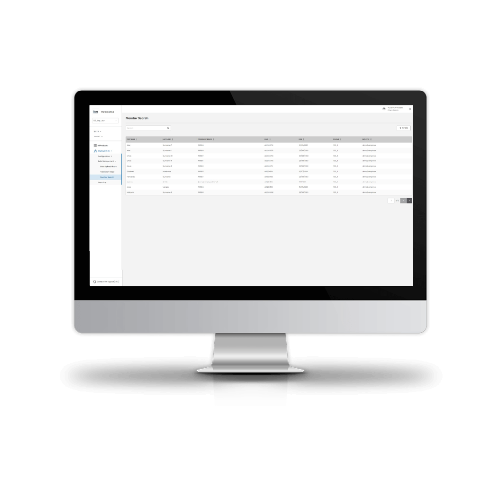 mock ITM dashboard on mac screen